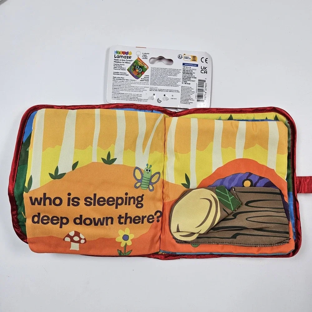 Lamaze Peek-A-Boo Forest Cloth‎ Book Baby Soft Sensory Development Activity Toy